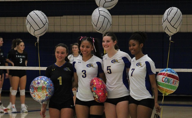 Women's Volleyball Celebrates Sophomore Night
